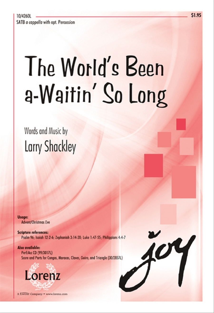 The World's Been a-Waitin' So Long 4-Part scores gallery preview page 1