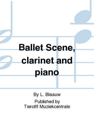 Ballet Scène, Tenor Saxophone & Piano