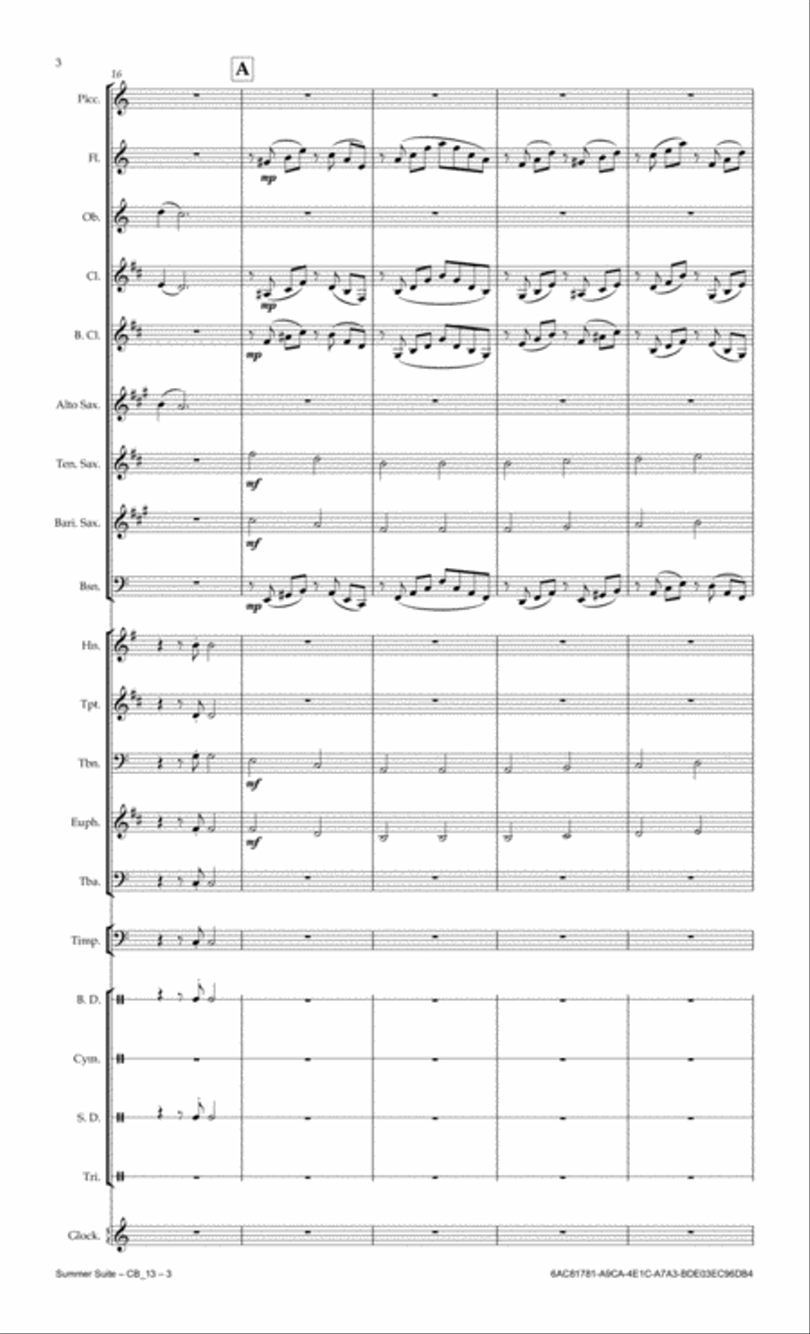 Summer Suite Concert Band scores gallery preview page 4