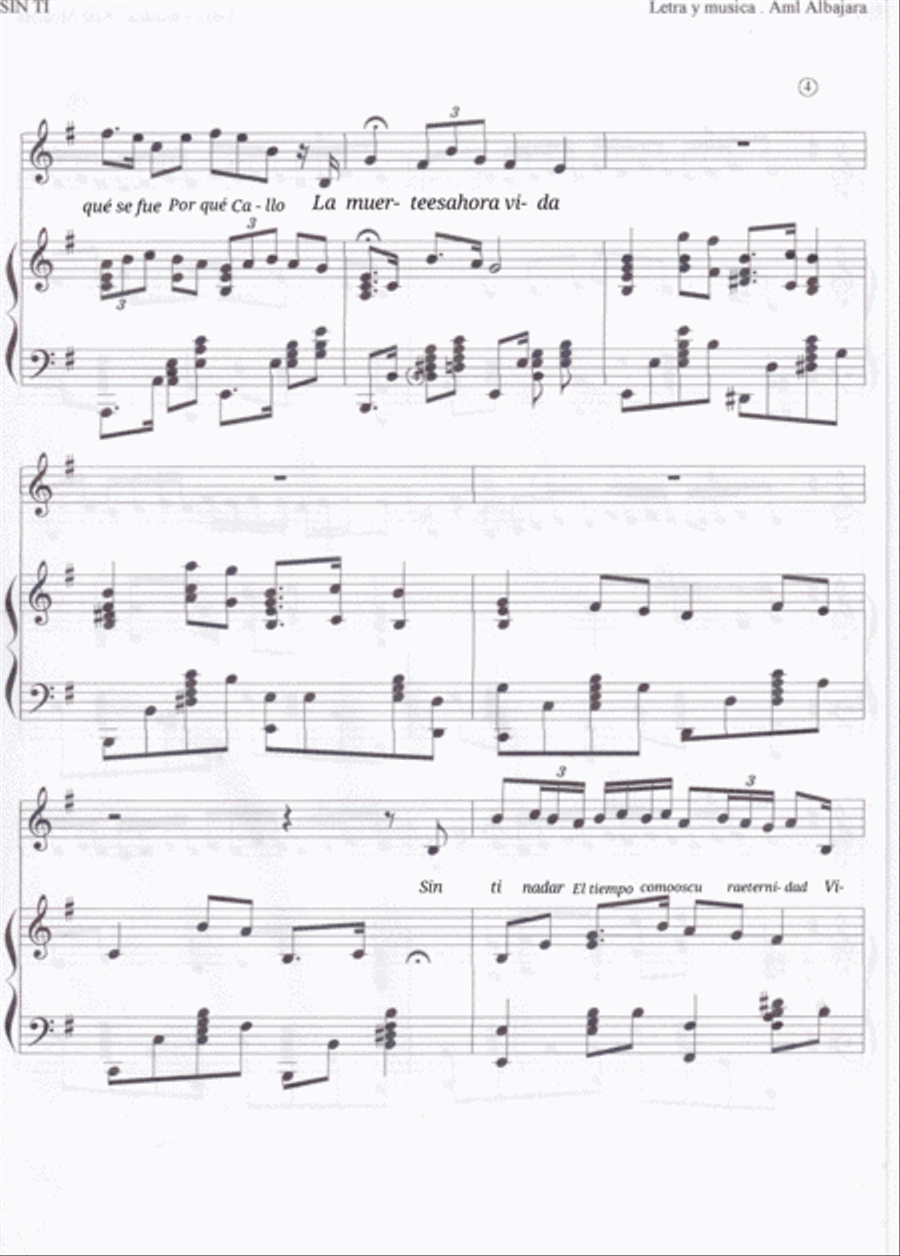 Sin Ti Sin Ti Voice scores gallery preview page 5