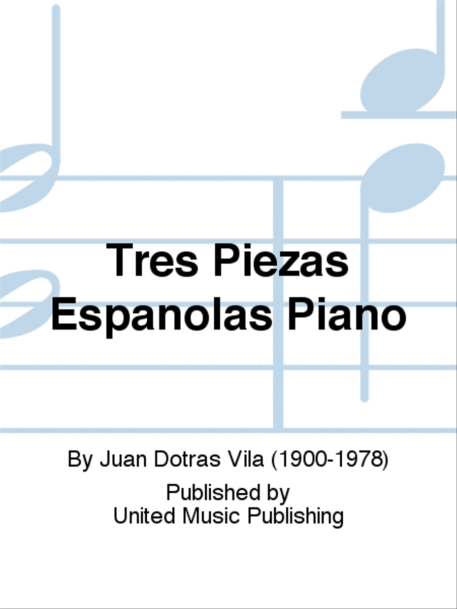 Tres Piezas Espanolas Piano Piano Solo scores gallery preview page 1