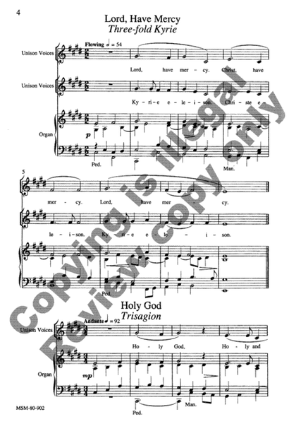 Mass in E for Rite II (Full/Choral Score)