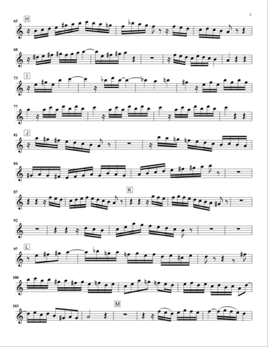 Passacaglia in C Minor Saxophone Quintet scores gallery preview page 5