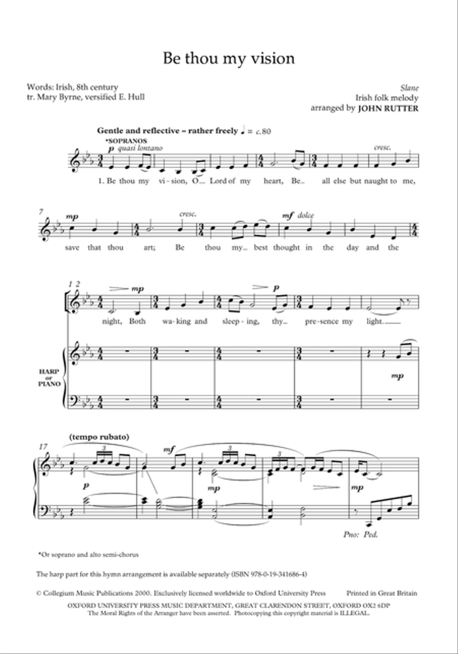 Be thou my vision 4-Part scores gallery preview page 2