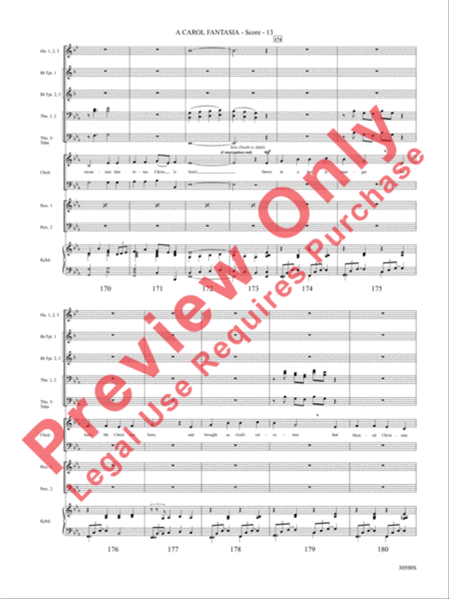 A Carol Fantasia A Carol Fantasia Choir scores gallery preview page 14