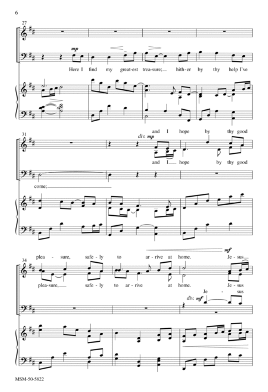 Come, Thou Fount of Every Blessing 4-Part scores gallery preview page 5