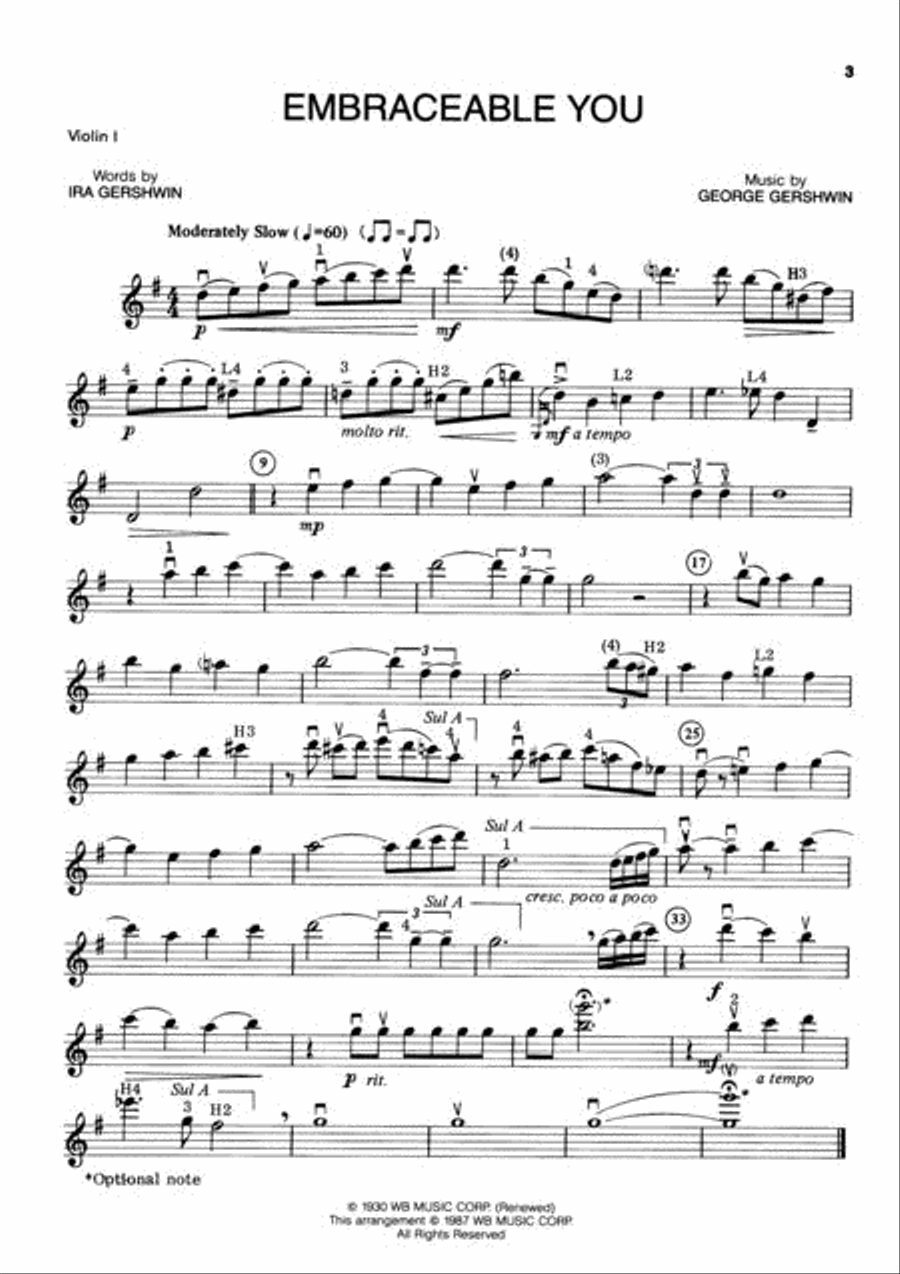 The Best of George Gershwin - String Quartets String Quartet scores gallery preview page 3