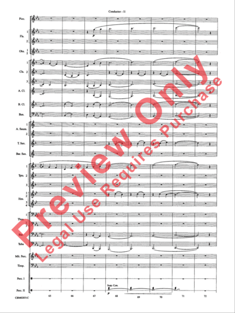 Band of Brothers, Symphonic Suite from Concert Band scores gallery preview page 14