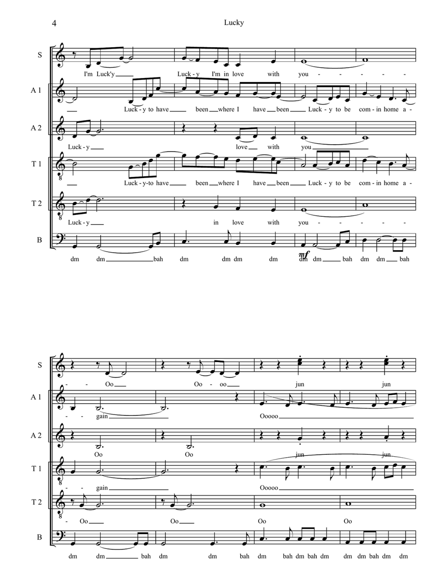 Lucky 4-Part scores gallery preview page 4