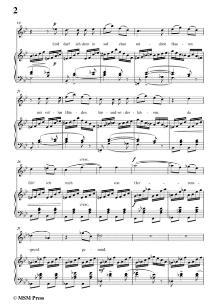 Schubert-Versunken,in B flat Major,for Voice&Piano
