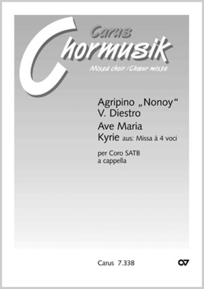 Book cover for Diestro, Ave Maria + Kyrie