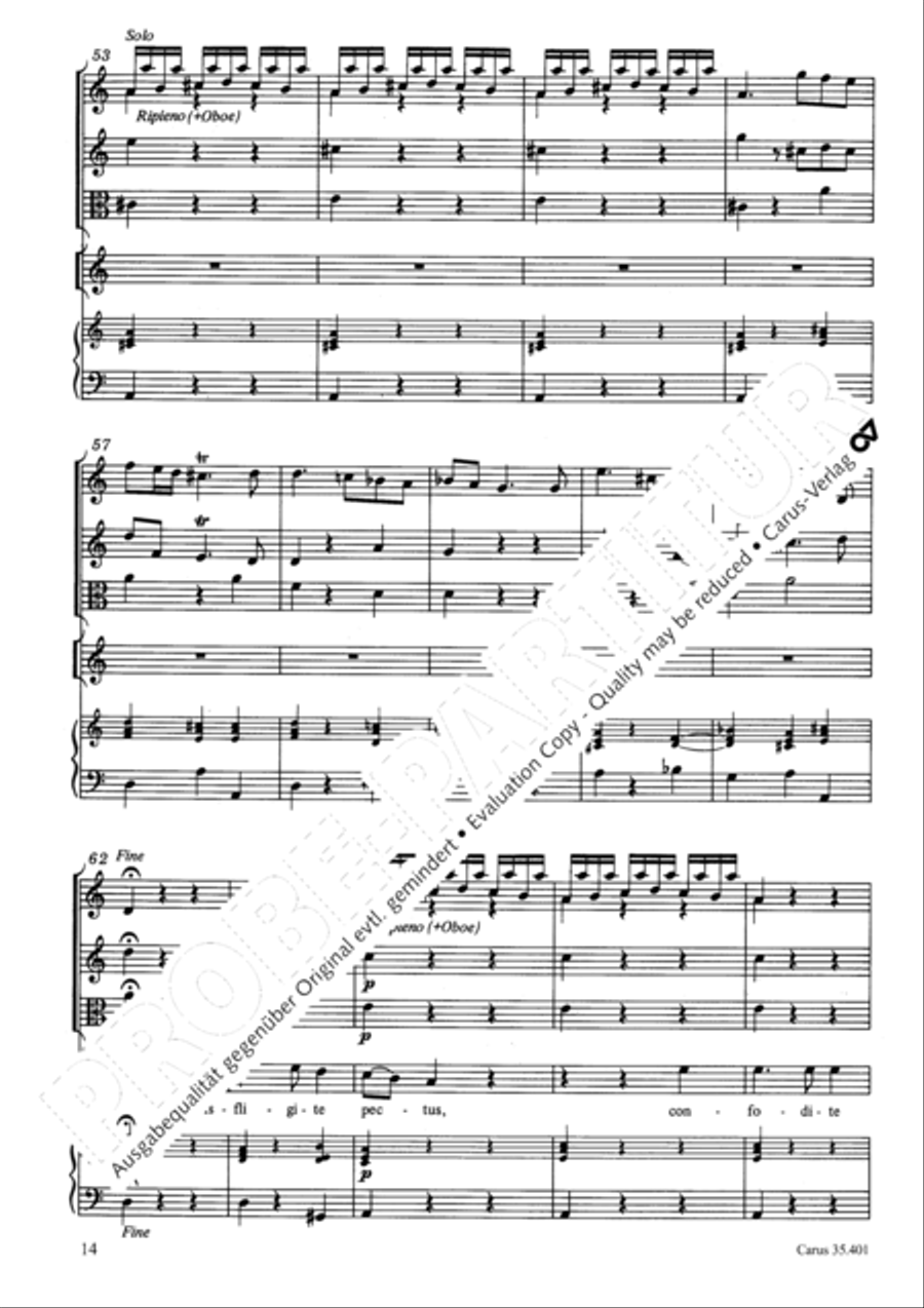 Languet anima mea Soprano Voice scores gallery preview page 17