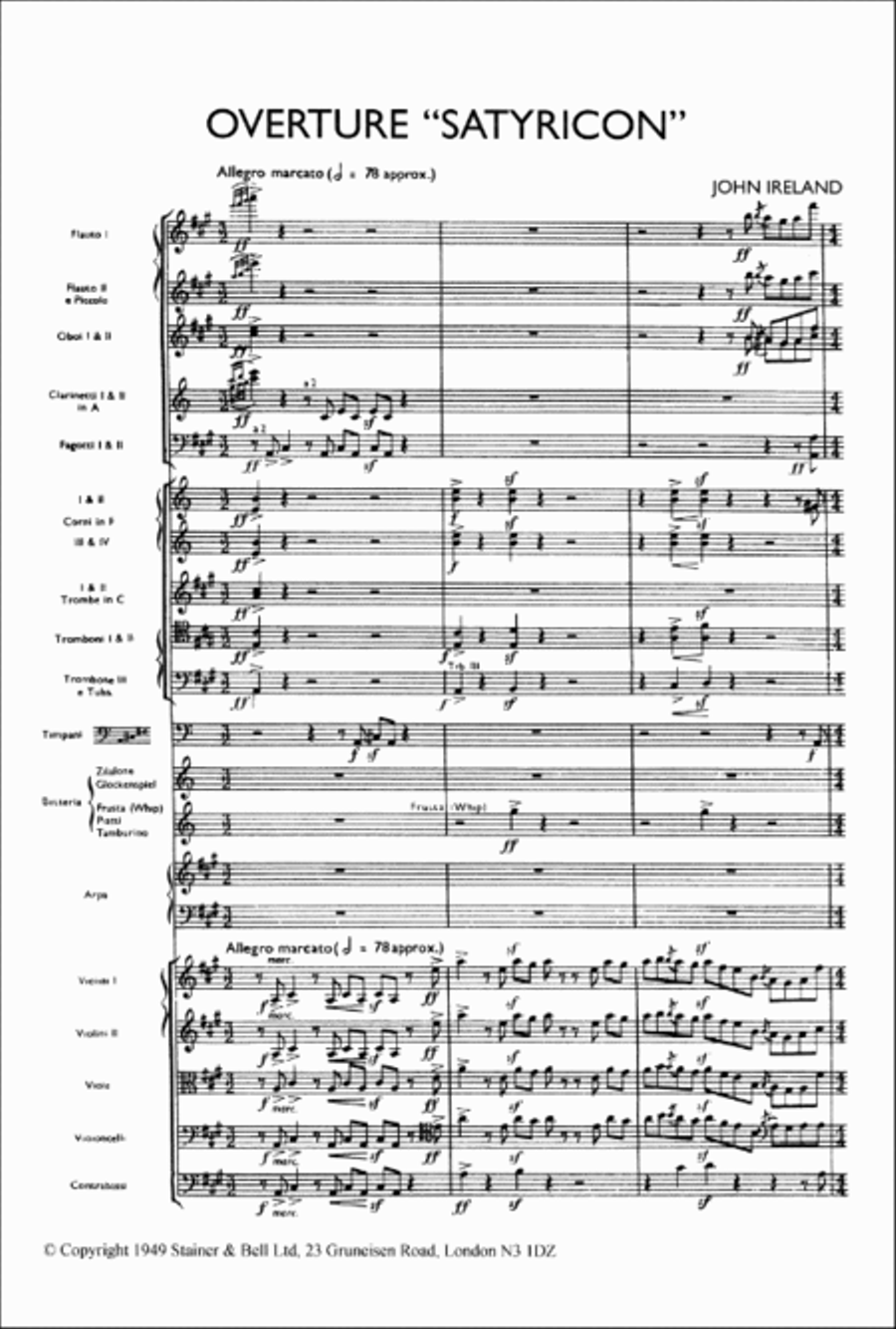 Satyricon. Overture for Orchestra Orchestra scores gallery preview page 2