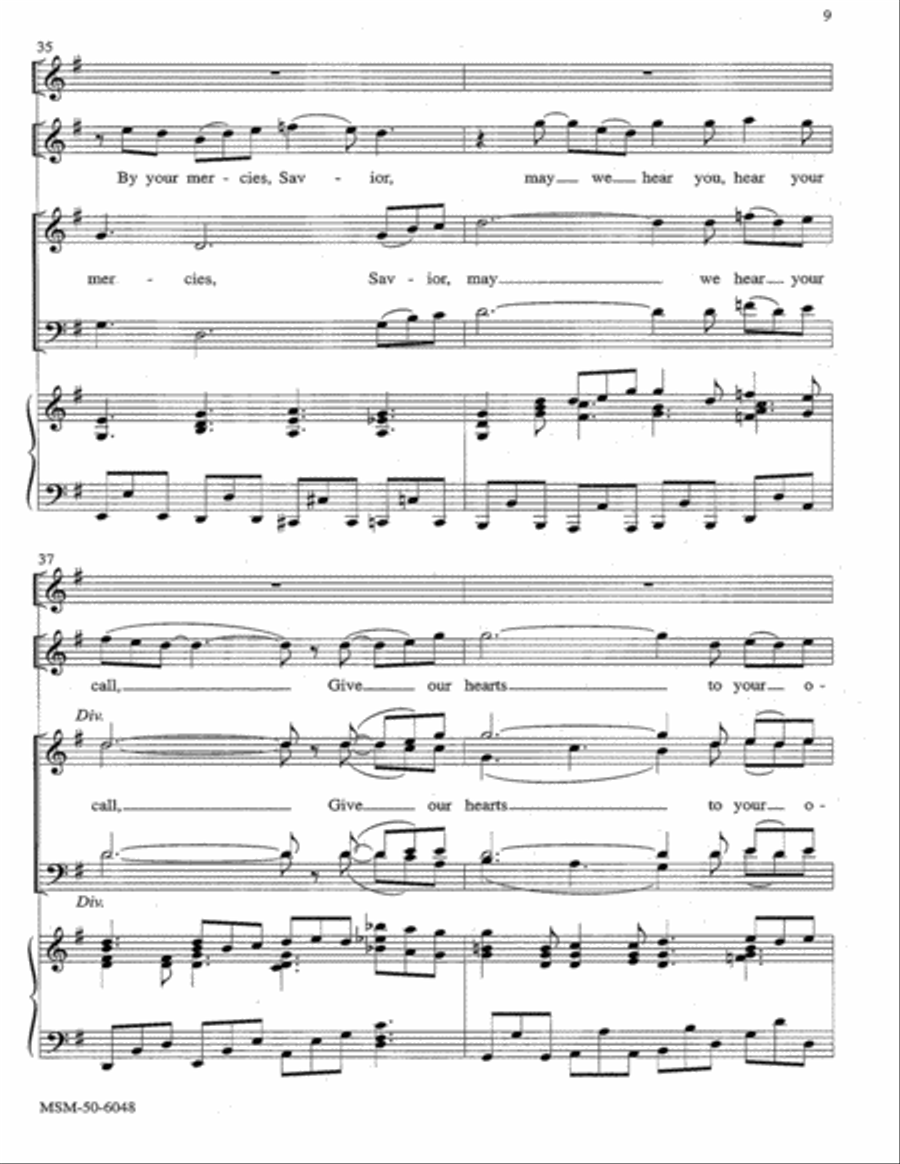 Jesus Calls Us Jesus Calls Us 4-Part scores gallery preview page 6