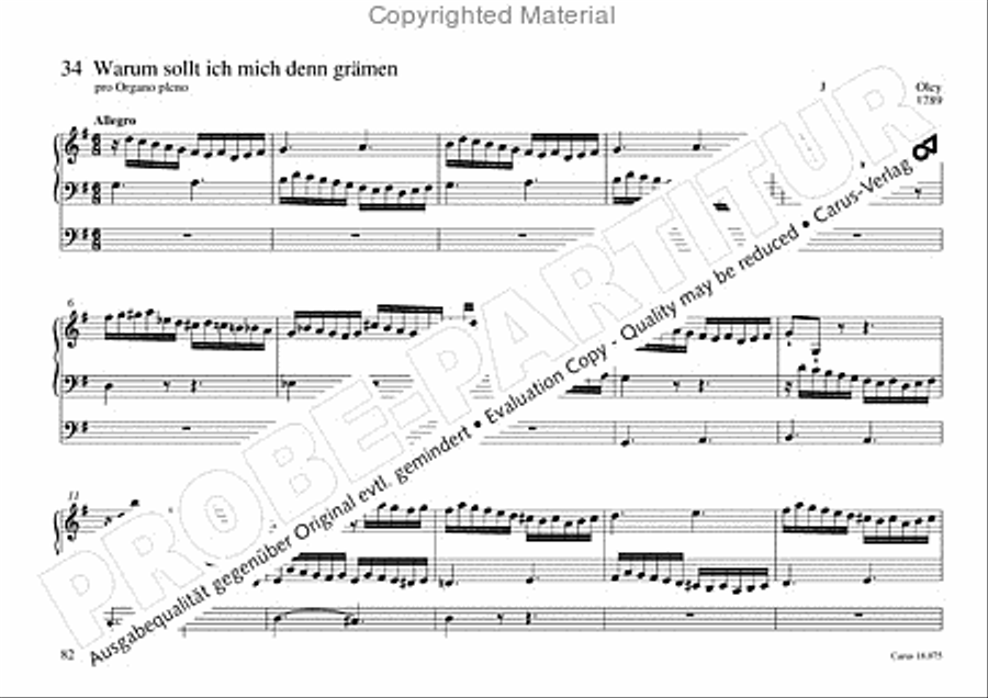 Freiburger Orgelbuch: Stammteil Organ Solo scores gallery preview page 83