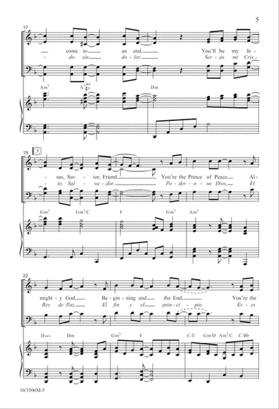 Jesus, Savior, Friend 4-Part scores gallery preview page 5