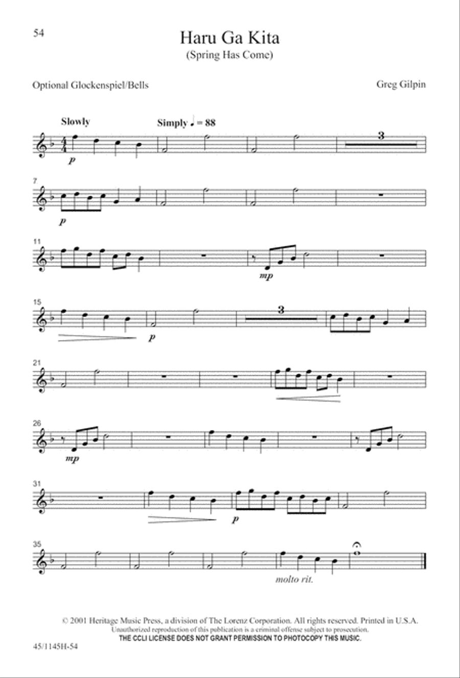 We Sing the World Around 2-Part scores gallery preview page 55