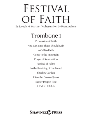 Book cover for Festival of Faith - Trombone 1