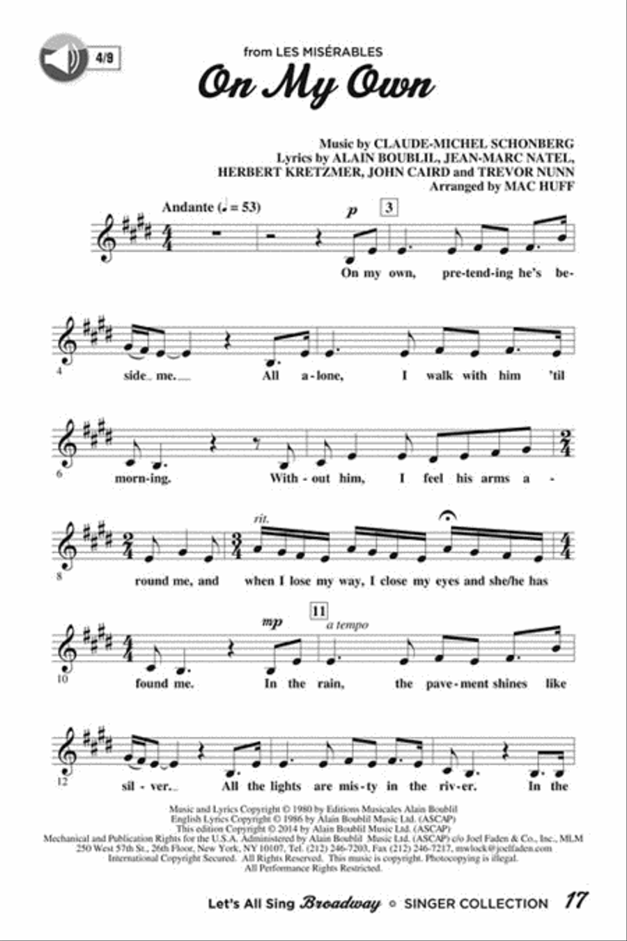 Let's All Sing Broadway Choir scores gallery preview page 7
