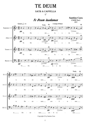 TE DEUM - 3 movements for Choir SATB a cappella