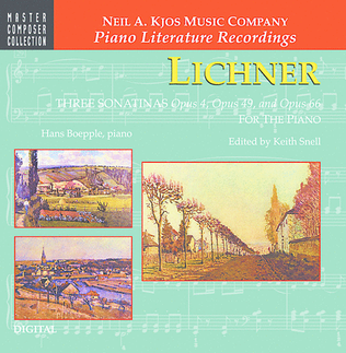 Book cover for Lichner: Three Sonatinas, Op.4, Op.49, Op.66 (CD)