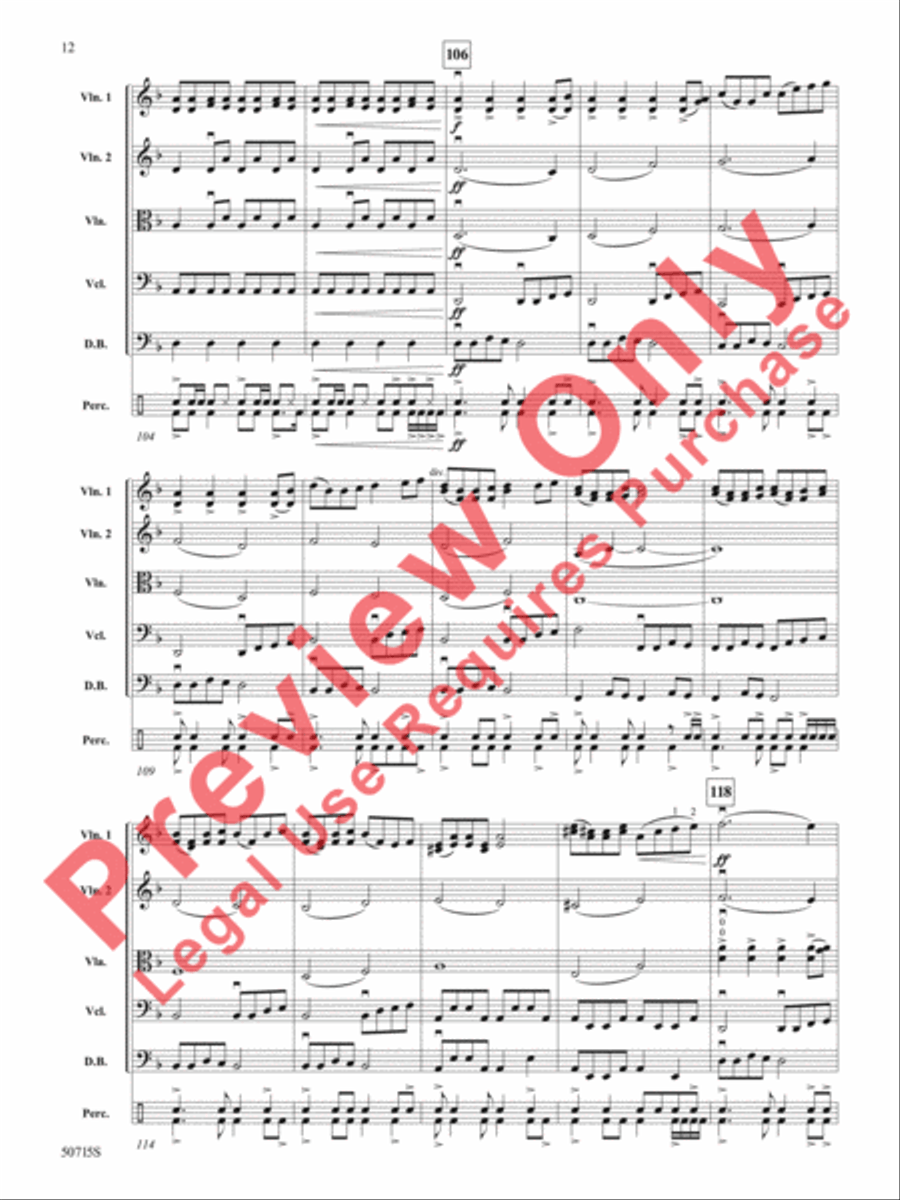 Battle Battle String Orchestra scores gallery preview page 13