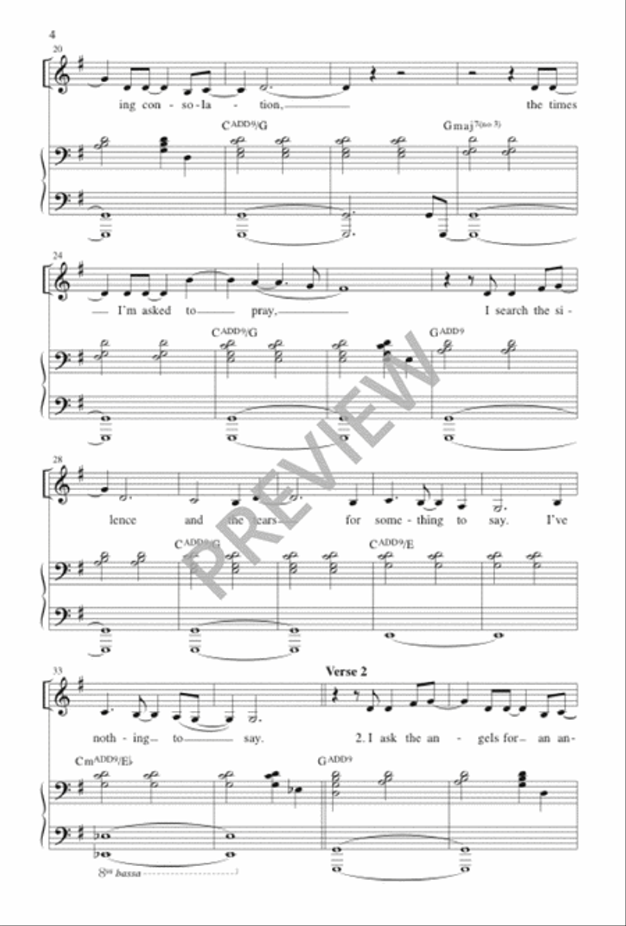I'll Walk by Your Side I'll Walk by Your Side 4-Part scores gallery preview page 5