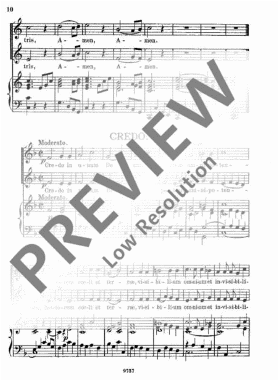Missa brevis Organ Accompaniment scores gallery preview page 11