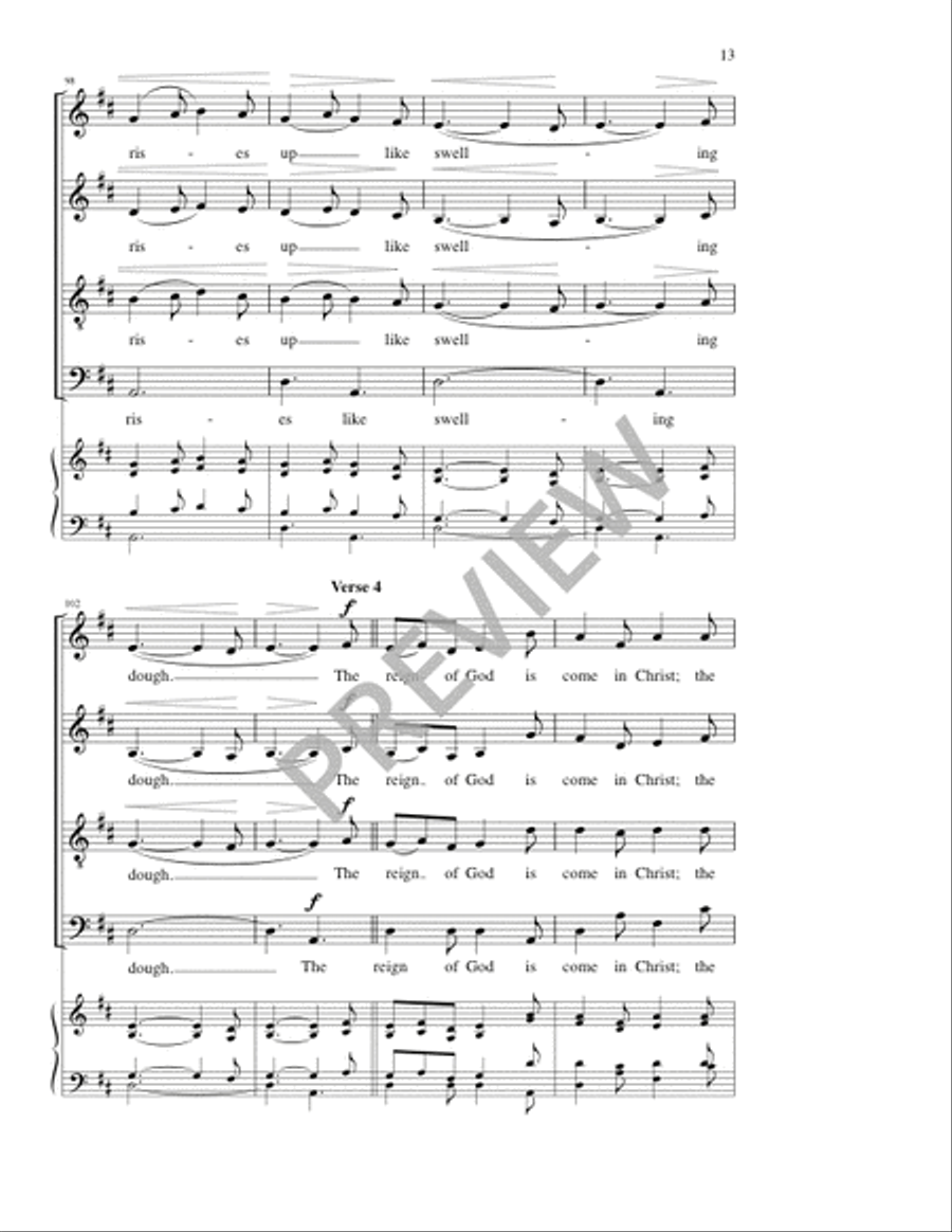 The Reign of God 4-Part scores gallery preview page 13
