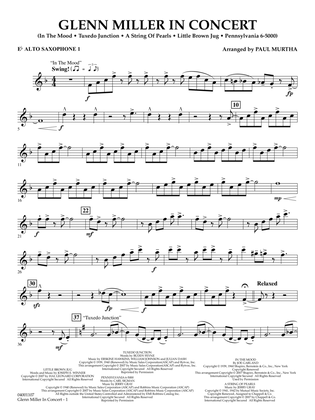 Glenn Miller In Concert (arr. Paul Murtha) - Eb Alto Saxophone 1