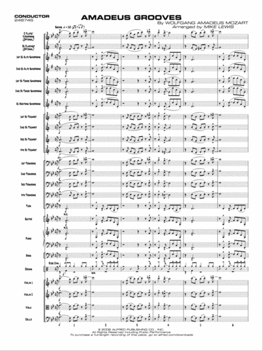Amadeus Grooves Jazz Ensemble scores gallery preview page 2