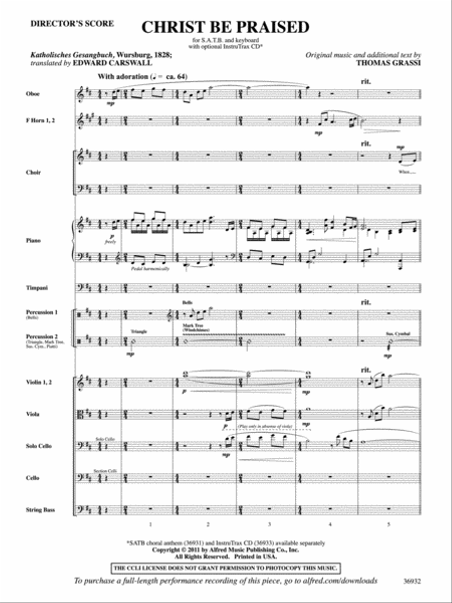 Christ Be Praised Choir scores gallery preview page 2