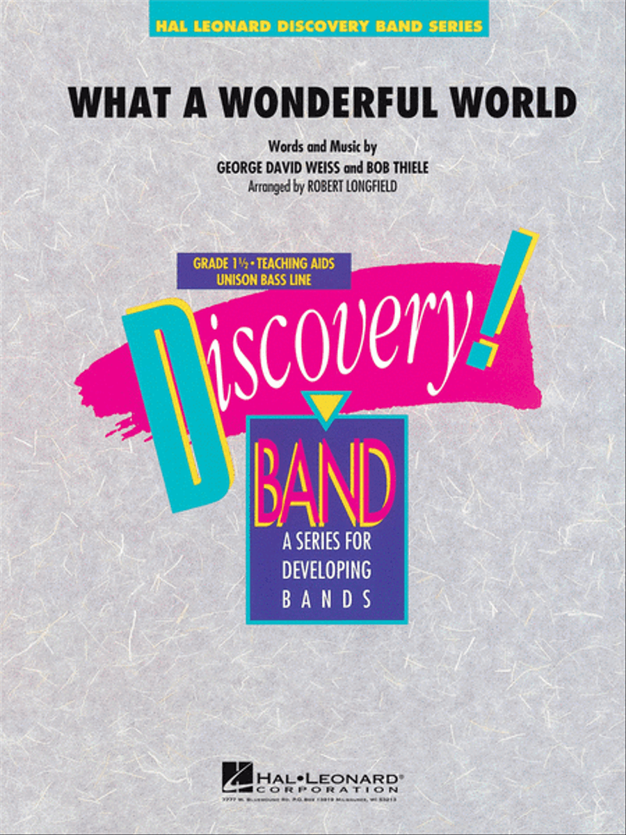 What a Wonderful World Concert Band scores gallery preview page 1