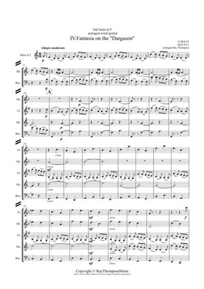 Holst: 2nd Suite in F Op. 28 No.2 Mvt. IV. "Fantasia on the "Dargason" - wind quintet