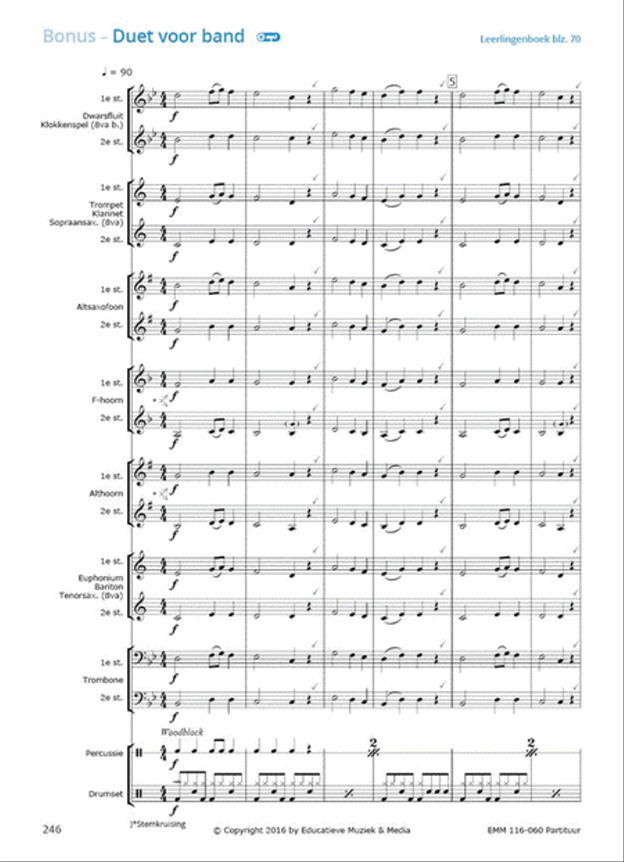 Samen Leren Samenspelen Partituur Concert Band scores gallery preview page 11