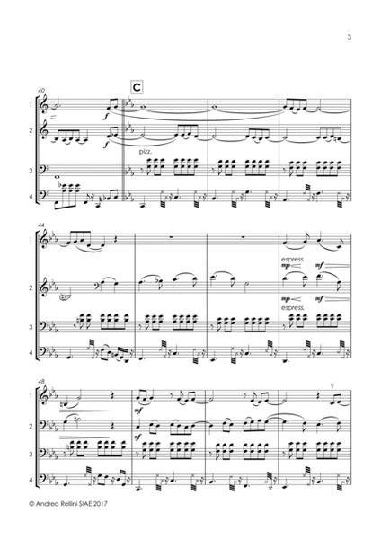 DA COME MI GUARDI (Cello quartet - 4 Cellos) image number null