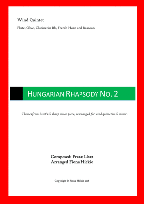 Themes From Hungarian Rhapsody, No. 2: Wind Quintet