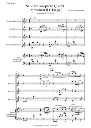 "Tango" (from Sax Quartet Suite)