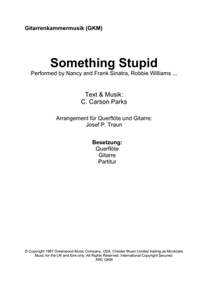 Book cover for Somethin' Stupid