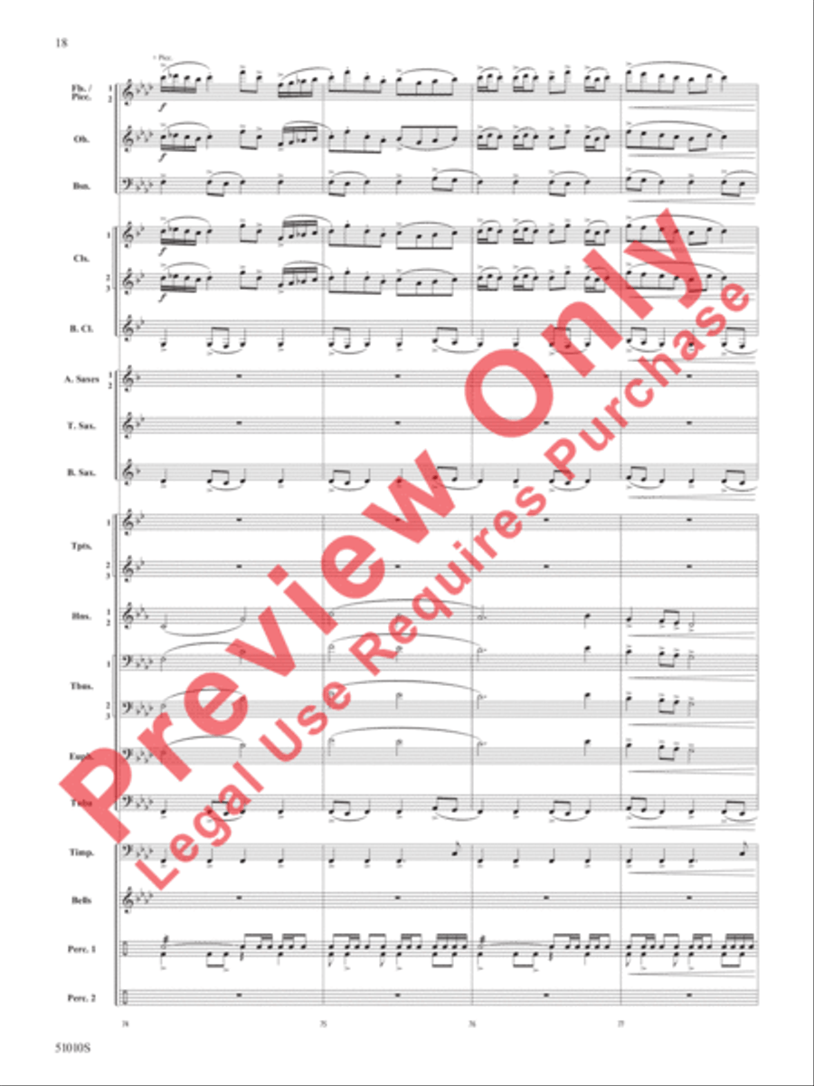 Sentinel Concert Band scores gallery preview page 19