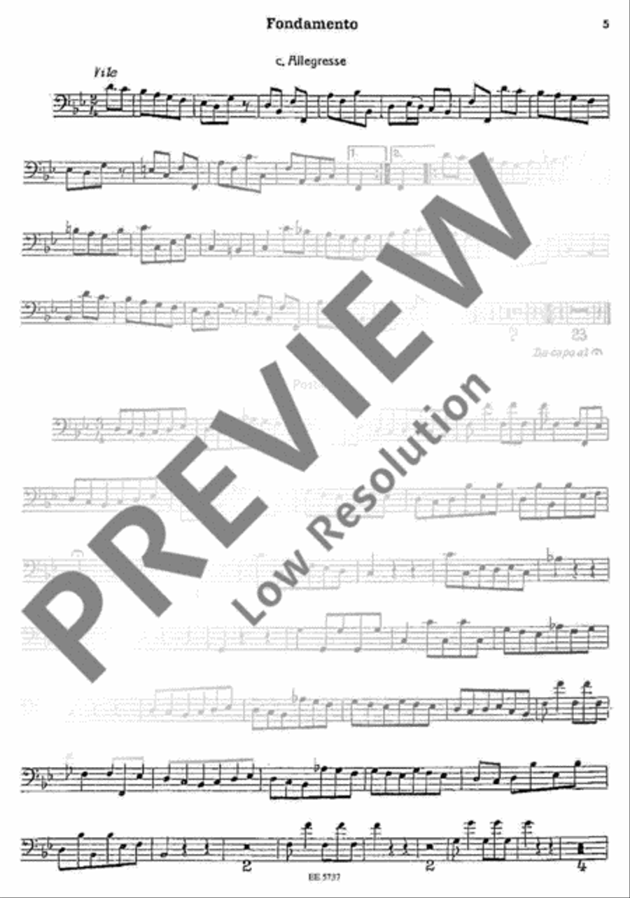 Musique de table Double Bass scores gallery preview page 5