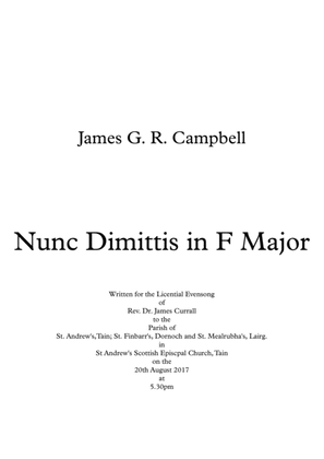 Nunc Dimittis in F Major