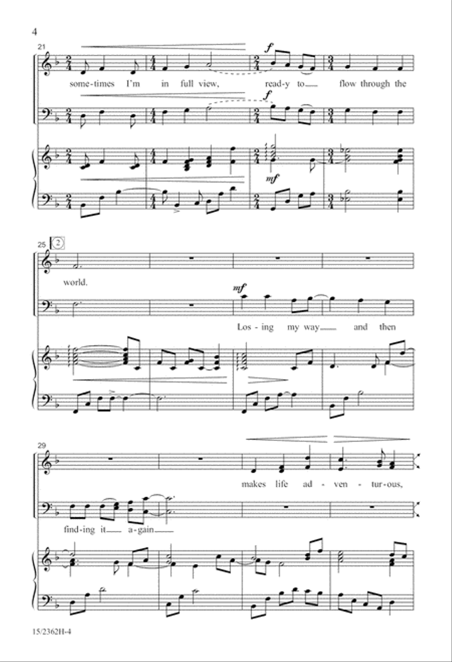 I Am the River 4-Part scores gallery preview page 5