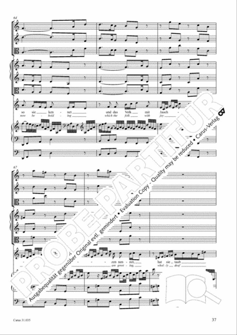 Soul and spirit are astounded (Geist und Seele wird verwirret) English Horn scores gallery preview page 38