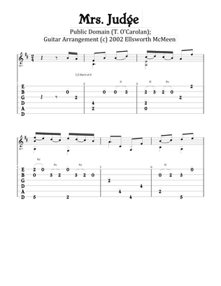 Mrs. Judge (For Fingerstyle Guitar Tuned Drop D)