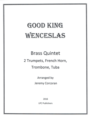 Book cover for Good King Wenceslas for Brass Quintet