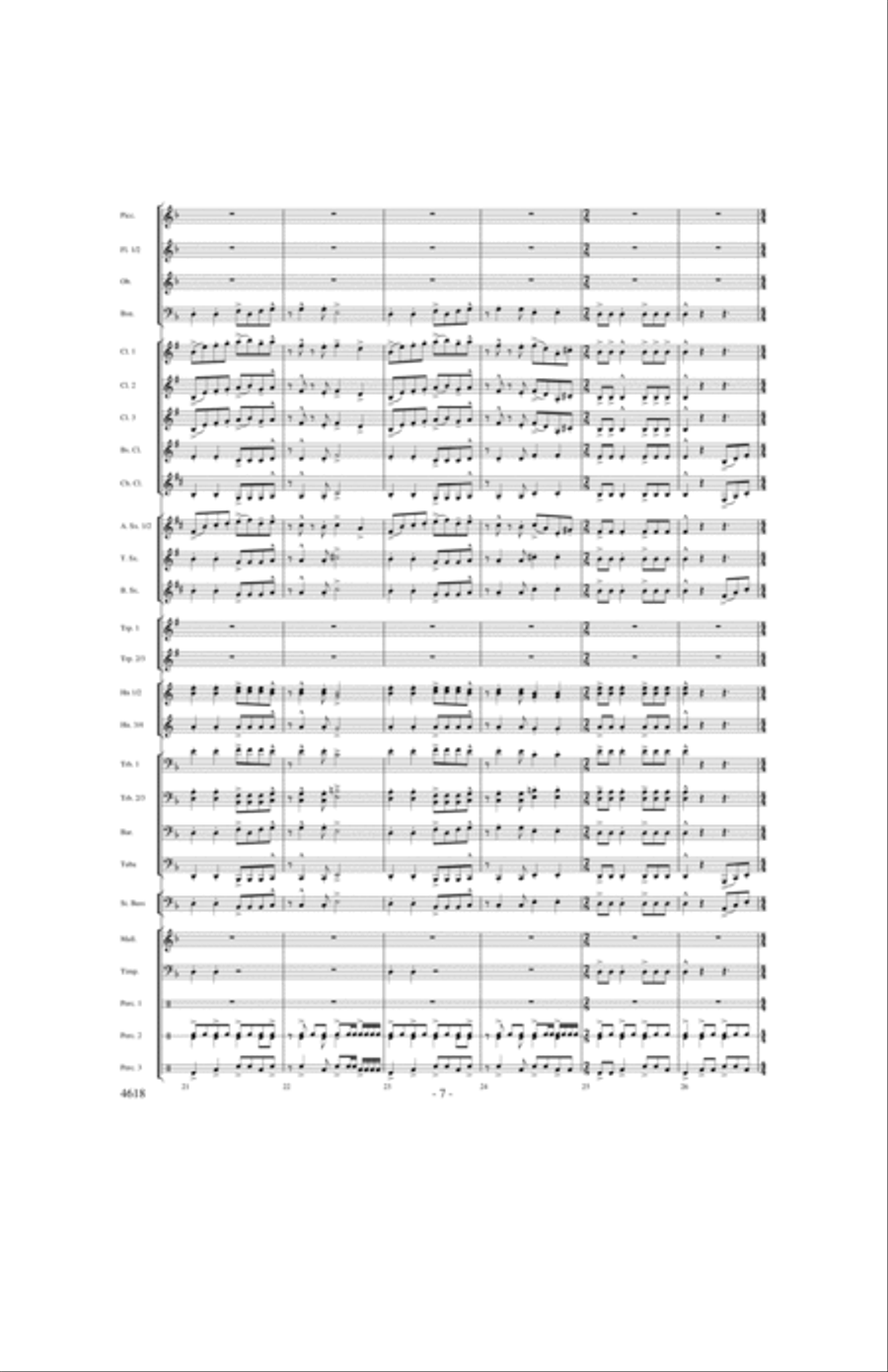 By the Rivers of Babylon Concert Band scores gallery preview page 6