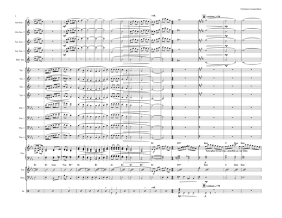 Christmas Compendium Christmas Compendium Jazz Ensemble scores gallery preview page 2