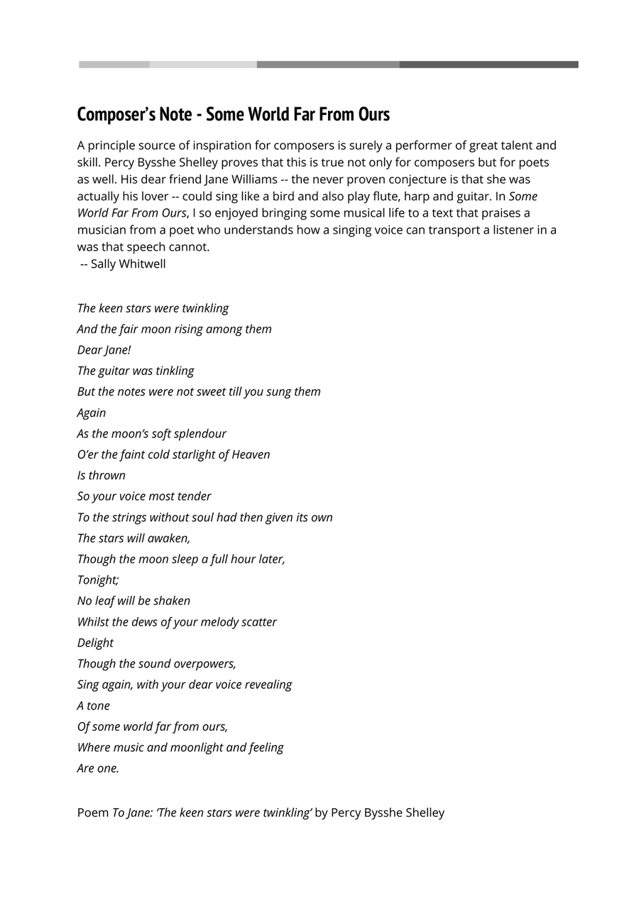 Some World Far From Ours Soprano Voice scores gallery preview page 2