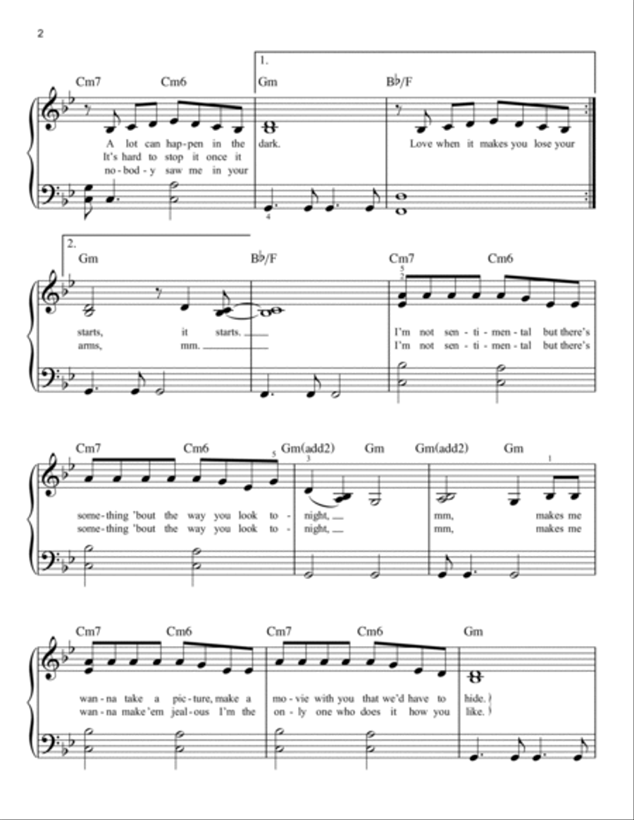 Billie Bossa Nova Easy Piano scores gallery preview page 2